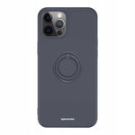 Spacecase Silicone Ring iPhone 12 Pro Max black