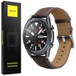 Spacecase Leather Strap 22 mm dark brown