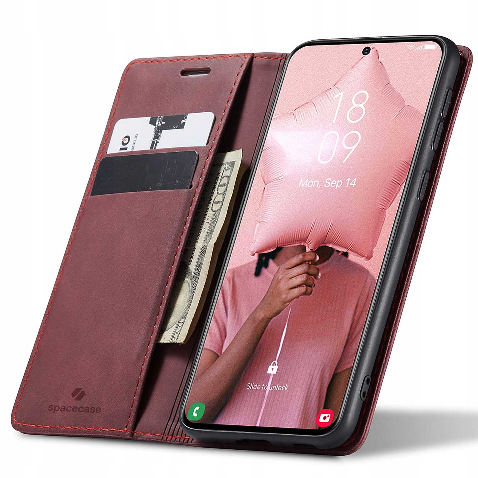 Spacecase Wallet Galaxy S21 red