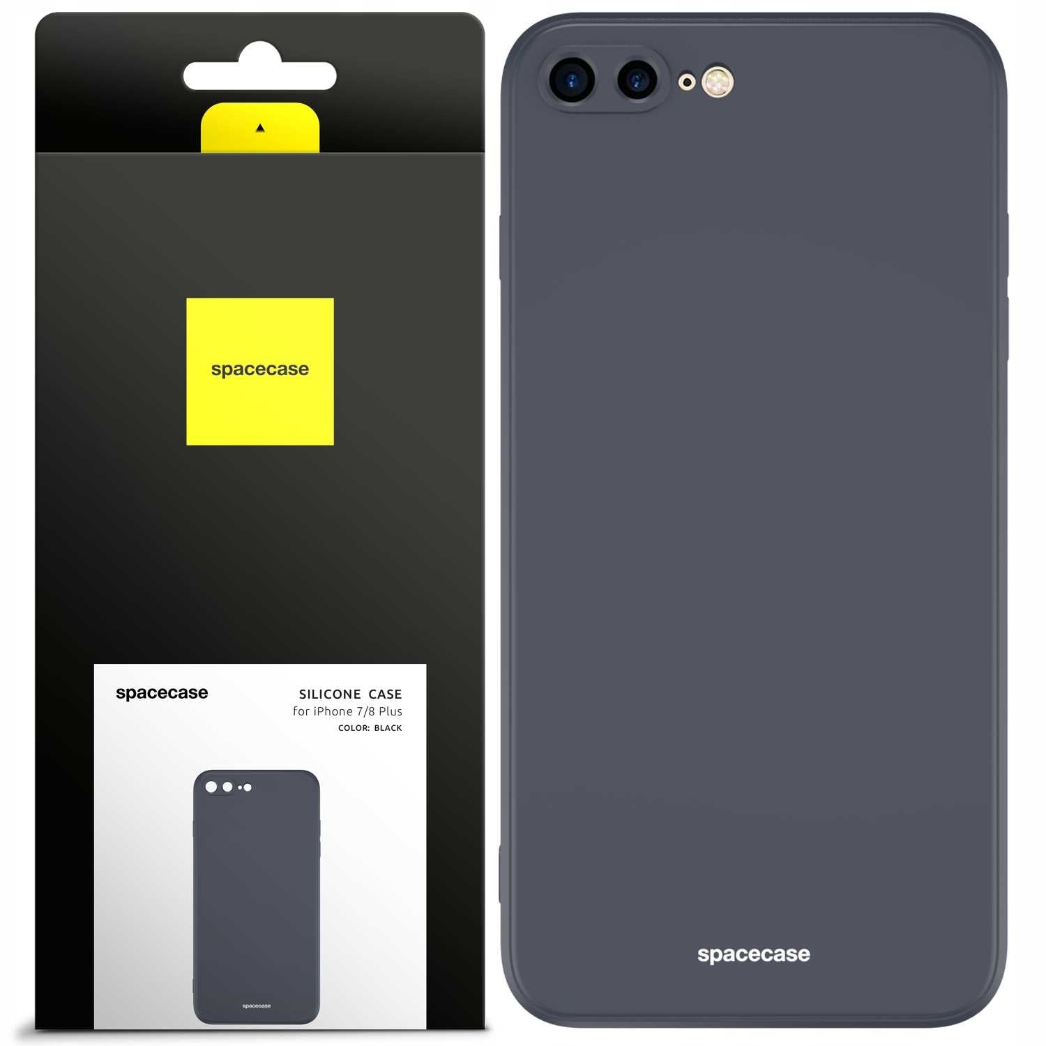 Spacecase Silicone Case iPhone 7/8 Plus black