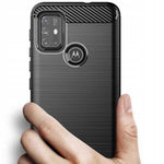 Spacecase Carbon Moto G10/G30 czarny