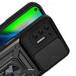 Spacecase Camring Moto G9 Plus black