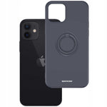 Spacecase Silicone Ring iPhone 12 Mini black