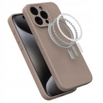 Spacecase Silicone Mag iPhone 15 Pro Max brown