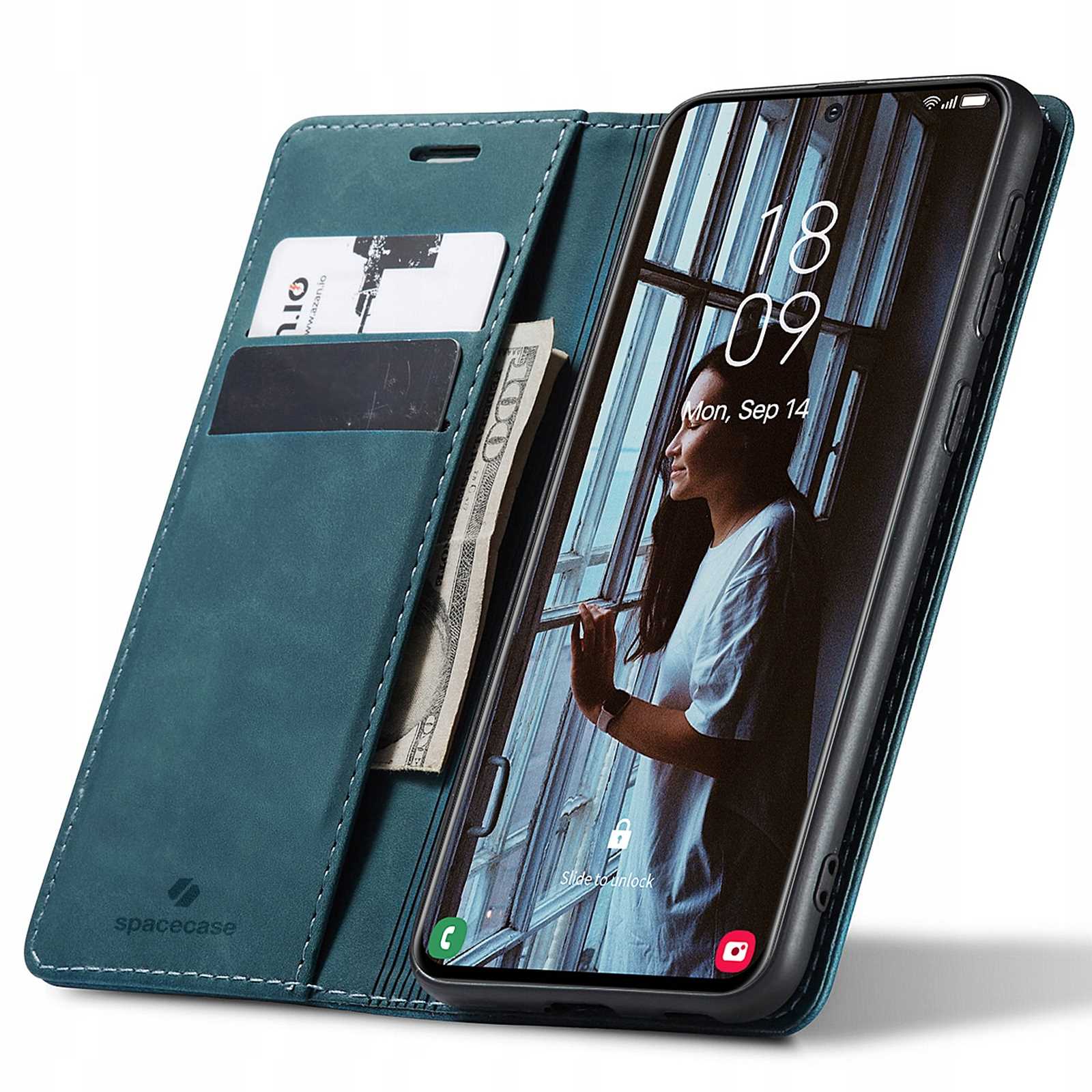 Spacecase Wallet Galaxy S21 blue