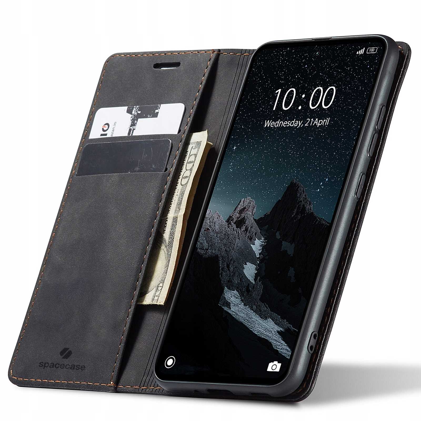 Spacecase Wallet Redmi 12C black