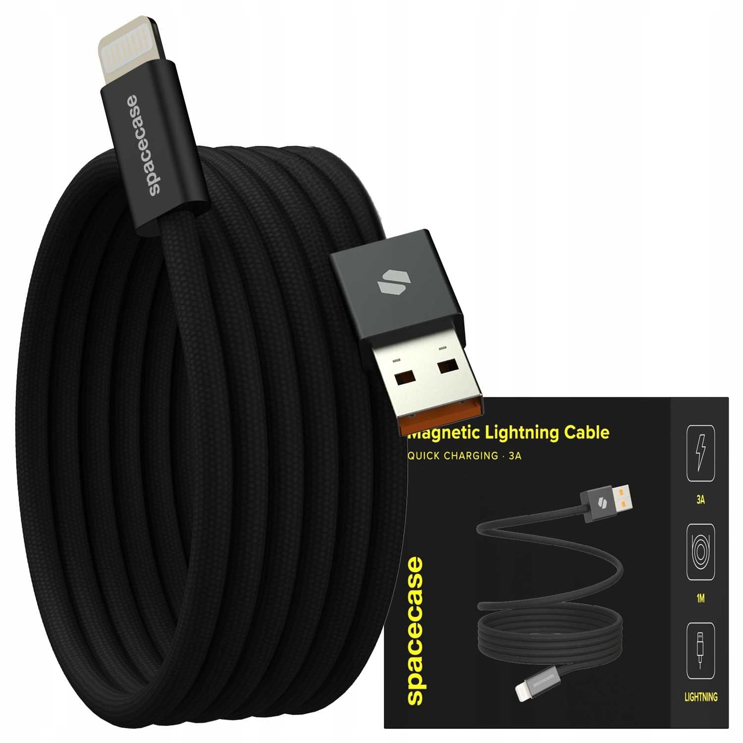 Spacecase USB-A to Lightning Magnetic Cable 1M CL08 b