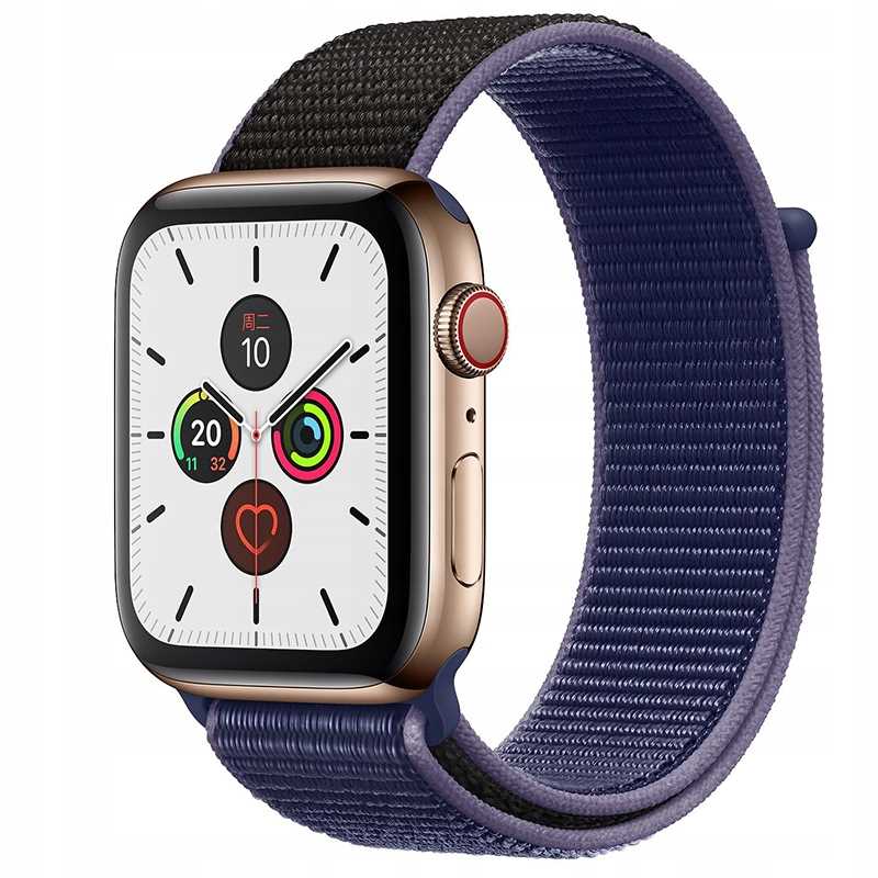 Spacecase Nylon Strap AW 42/44/45 black/navy blue