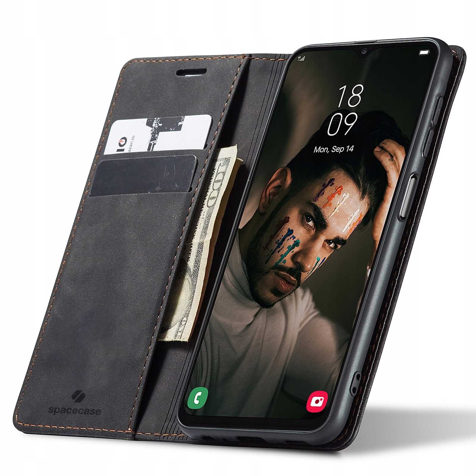 Spacecase Wallet Galaxy A13 4G black