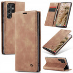 Spacecase Wallet Galaxy S23 Ultra kawowy