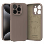 Spacecase Silicone Mag iPhone 15 Pro brown