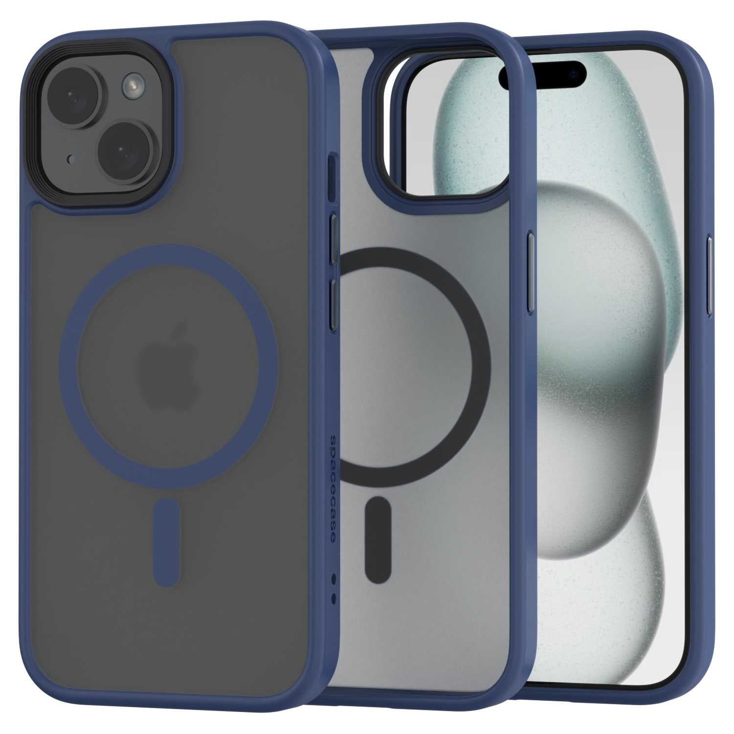 Spacecase Hybrid Mag iPhone 15 Plus dark blue