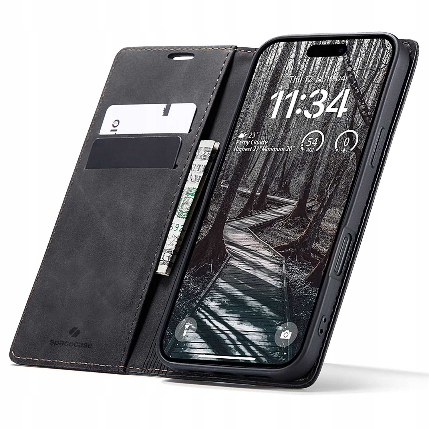 Spacecase Wallet iPhone 17 Pro black