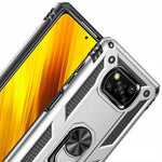 Spacecase Ring NX Poco X3 NFC/Pro srebrny