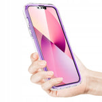 Spacecase Marble 360 iPhone 13 Pro Max fioletowy