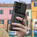 Spacecase Camring Galaxy S22 Ultra black
