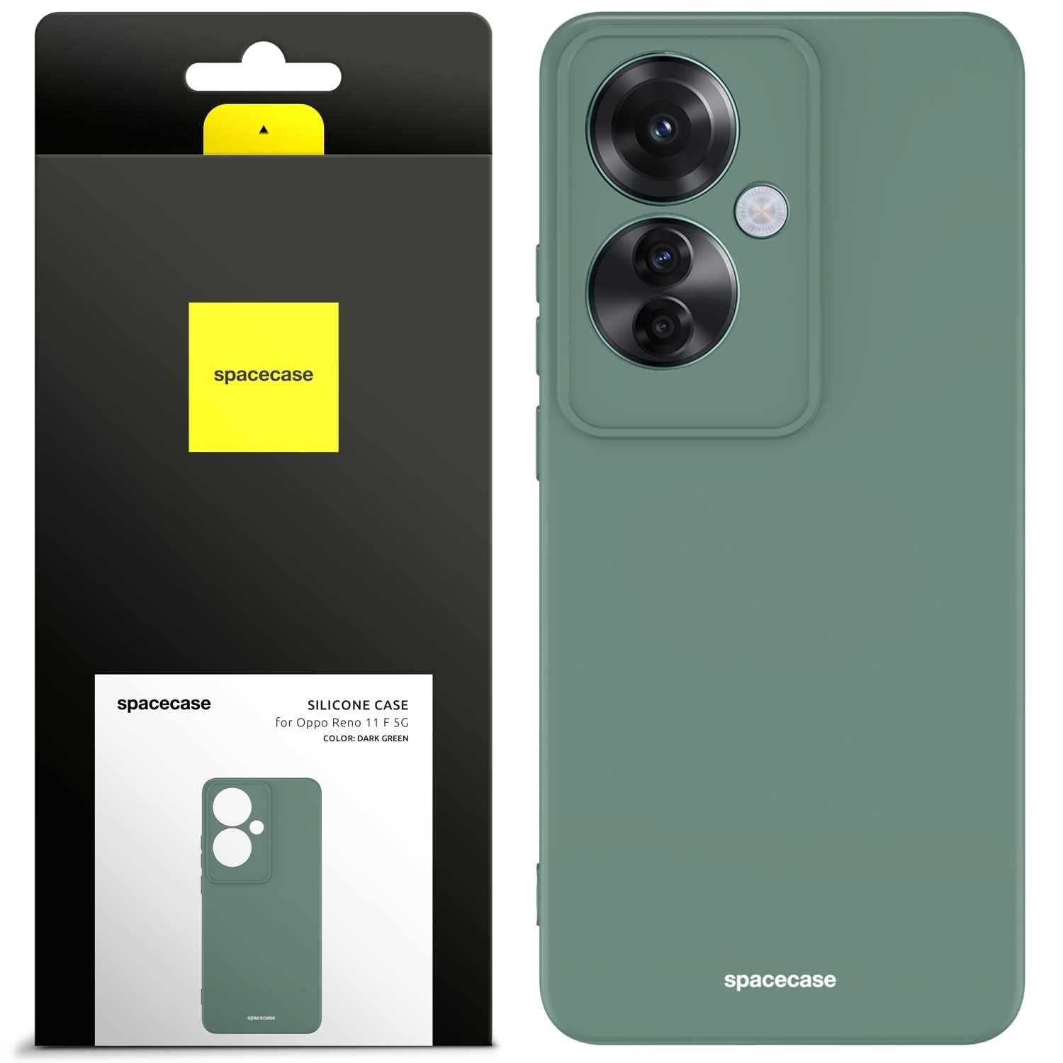 Spacecase Silicone Case Oppo Reno 11 F 5G dark green
