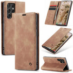 Spacecase Wallet Galaxy S22 Ultra light brown