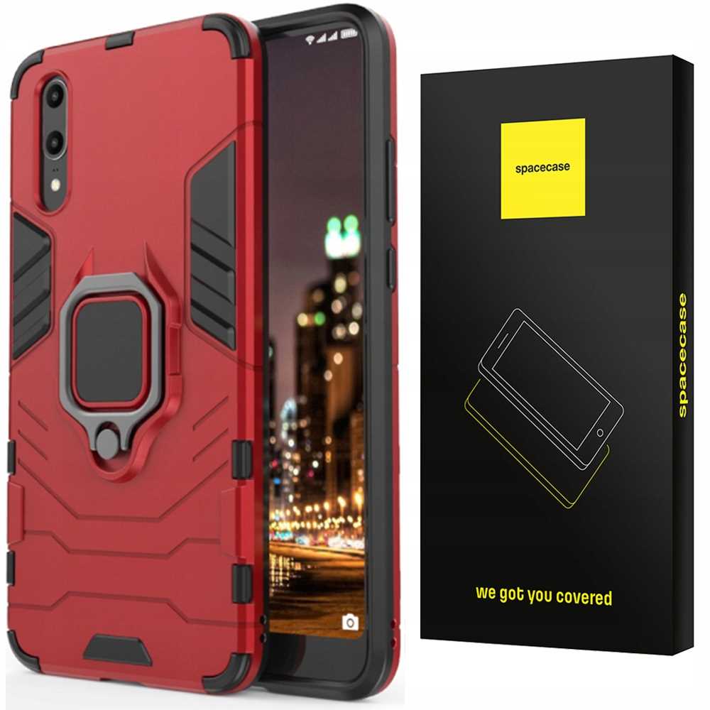 Spacecase X-Ring Huawei P20 czerwony