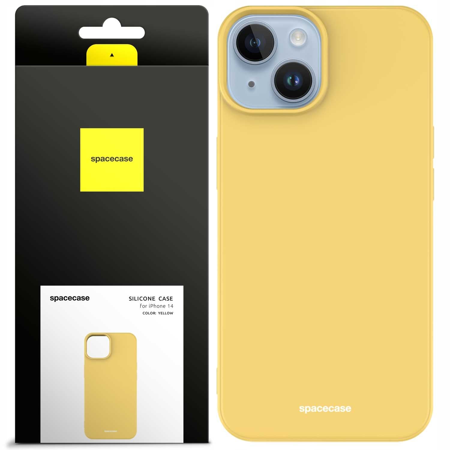 Spacecase Silicone Case iPhone 14 yellow