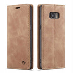 Spacecase Wallet Galaxy S8 light brown