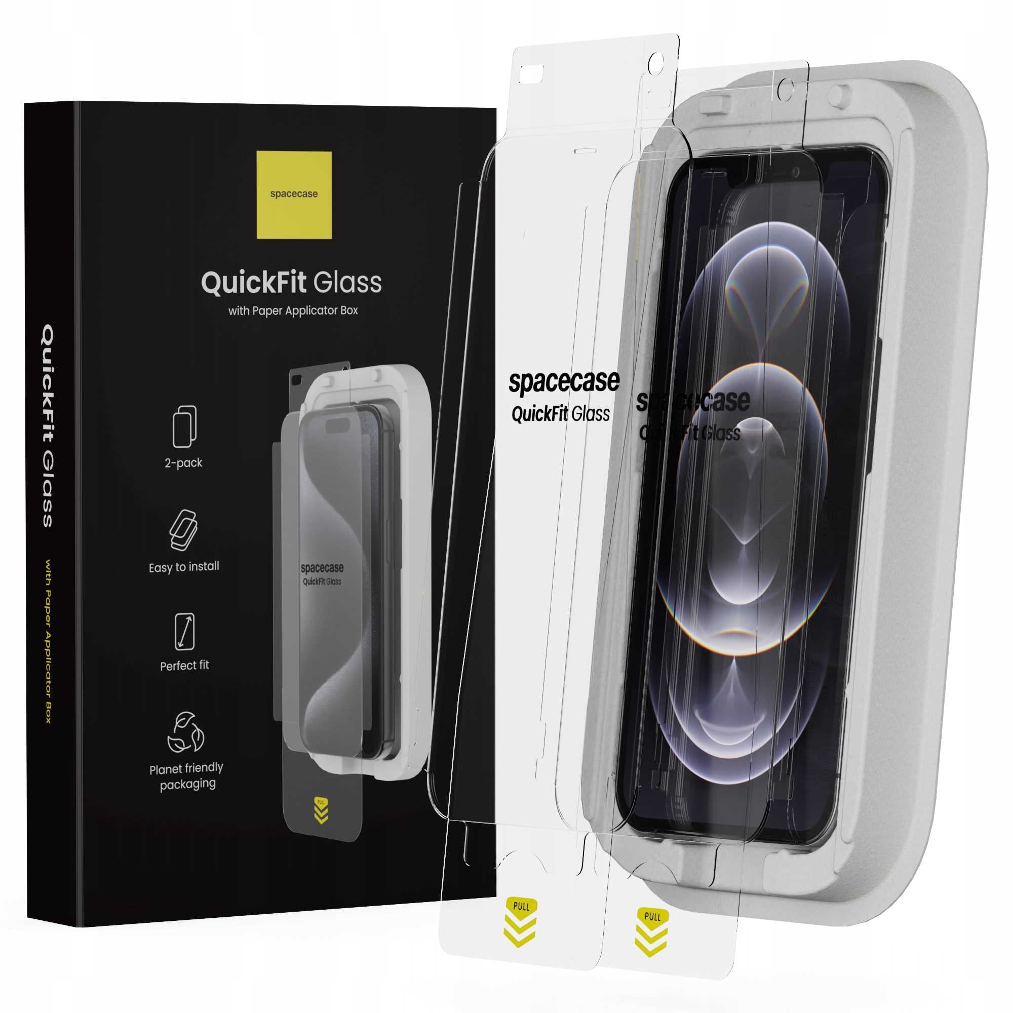 Spacecase QuickFit Glass iPhone 12/12 Pro
