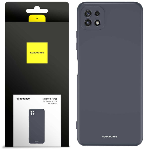 Spacecase Silicone Case Galaxy A22 5G black