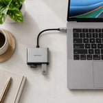 Spacecase DataHub USB-C 3-in-1 Card Reader space gray