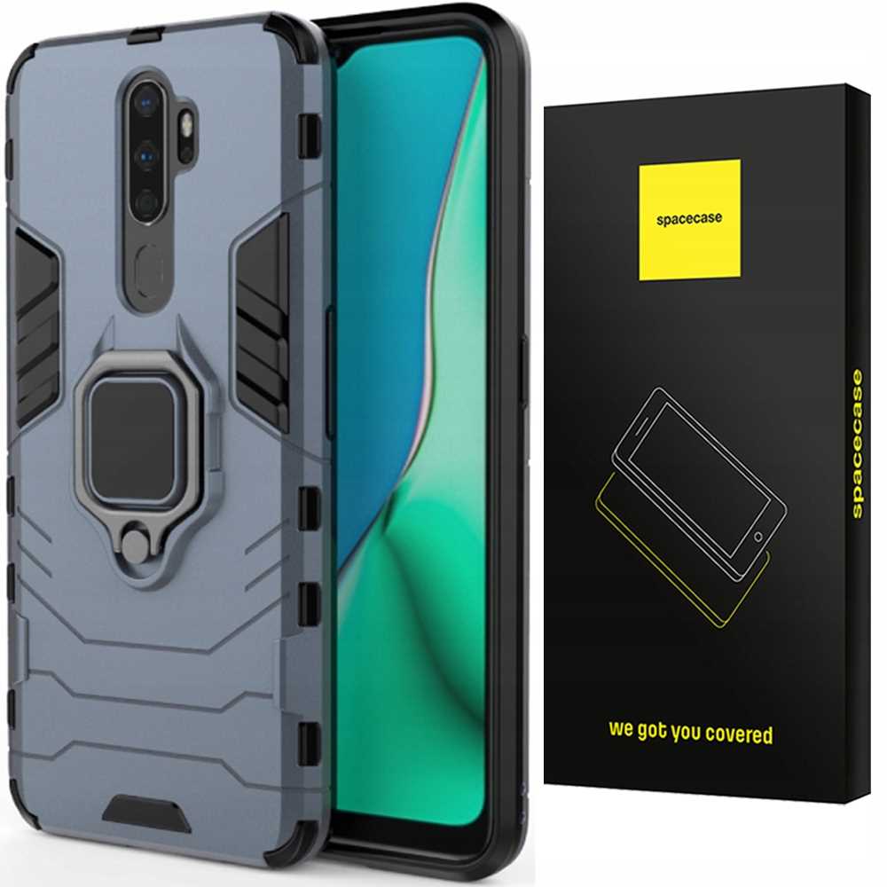 Spacecase X-Ring Oppo A5/A9 2020 niebieski
