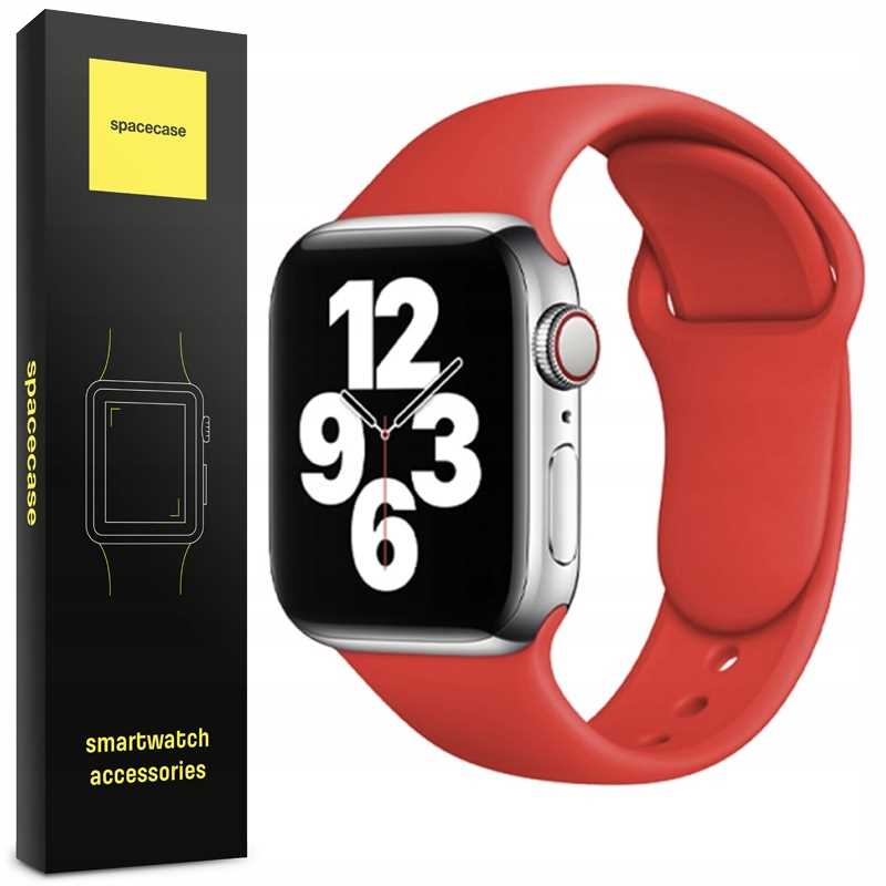 Spacecase Silicone Band AW 42/44/45 red