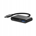 Spacecase DataHub USB-C 3-in-1 Card Reader space gray