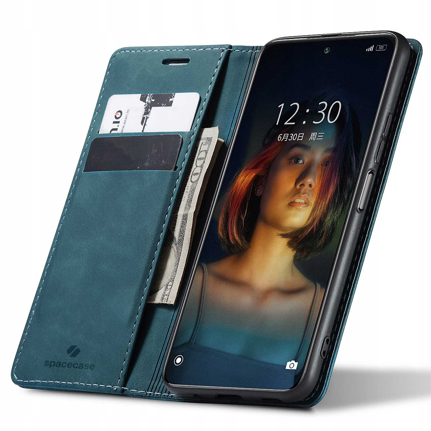 Spacecase Wallet Redmi Note 10 Pro blue
