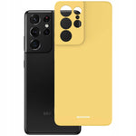 Spacecase Silicone Case Galaxy S21 Ultra yellow