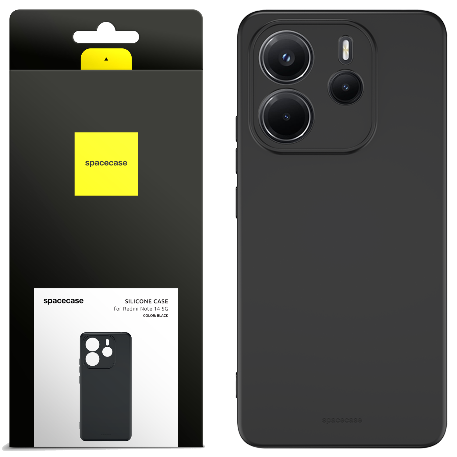 Spacecase Silicone Case 3.0 Redmi Note 14 4G black
