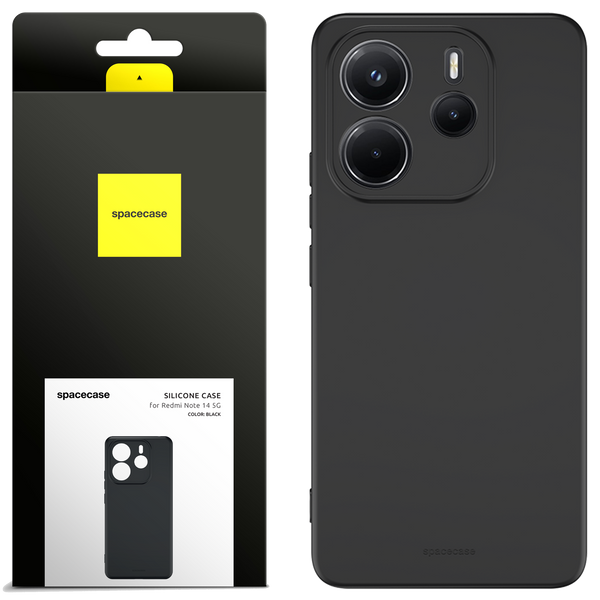 Spacecase Silicone Case 3.0 Redmi Note 14 4G black