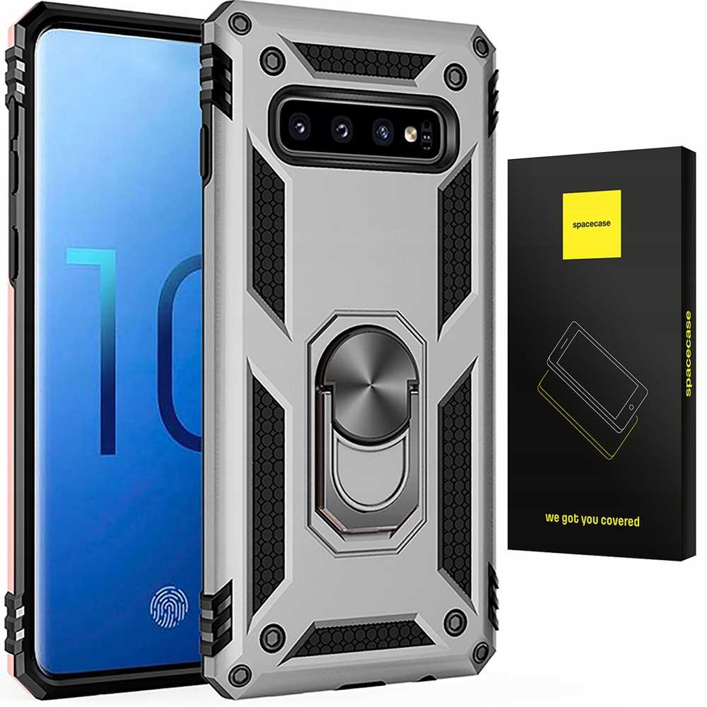 Spacecase Ring NX Galaxy S10+ srebrny