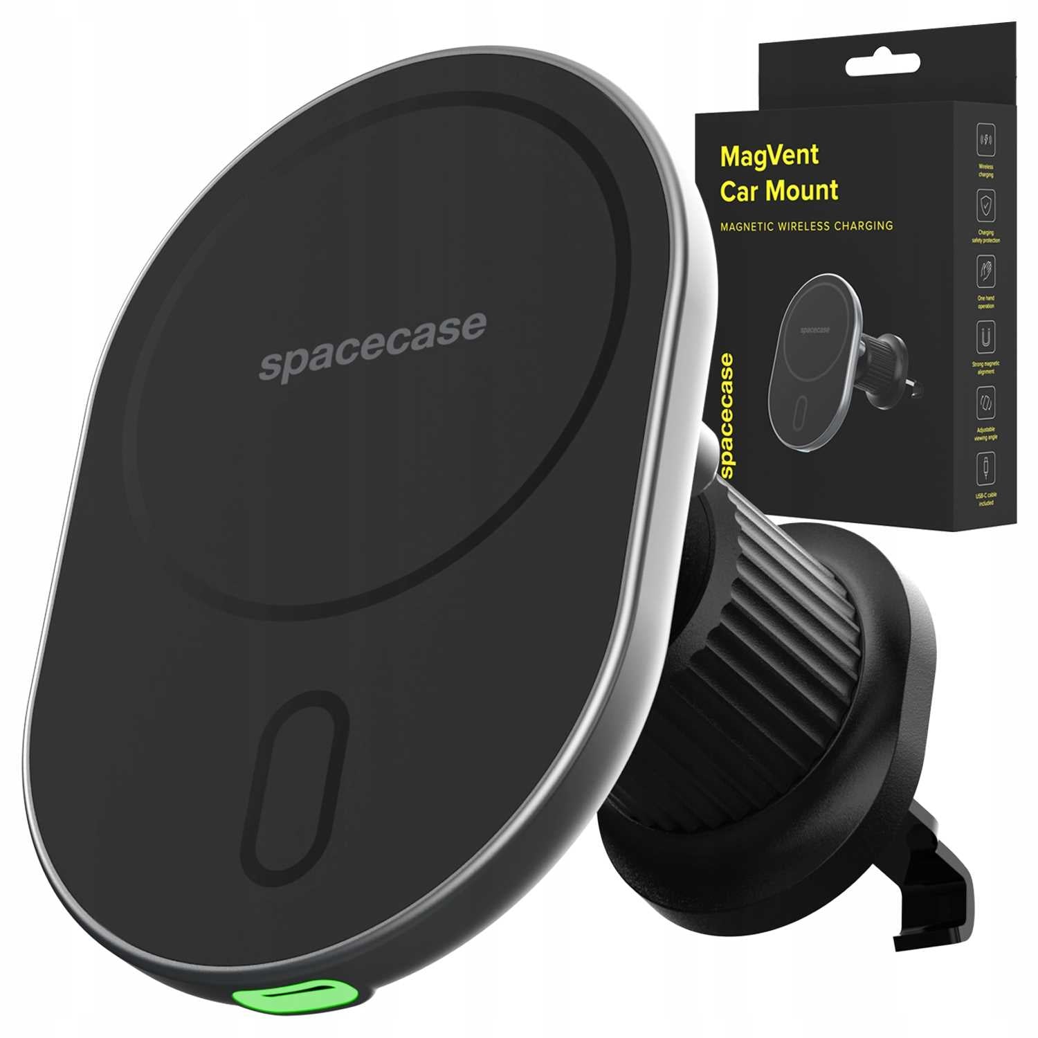Spacecase Car Mount MagVent black