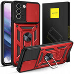 Spacecase Camring Galaxy S21 FE red