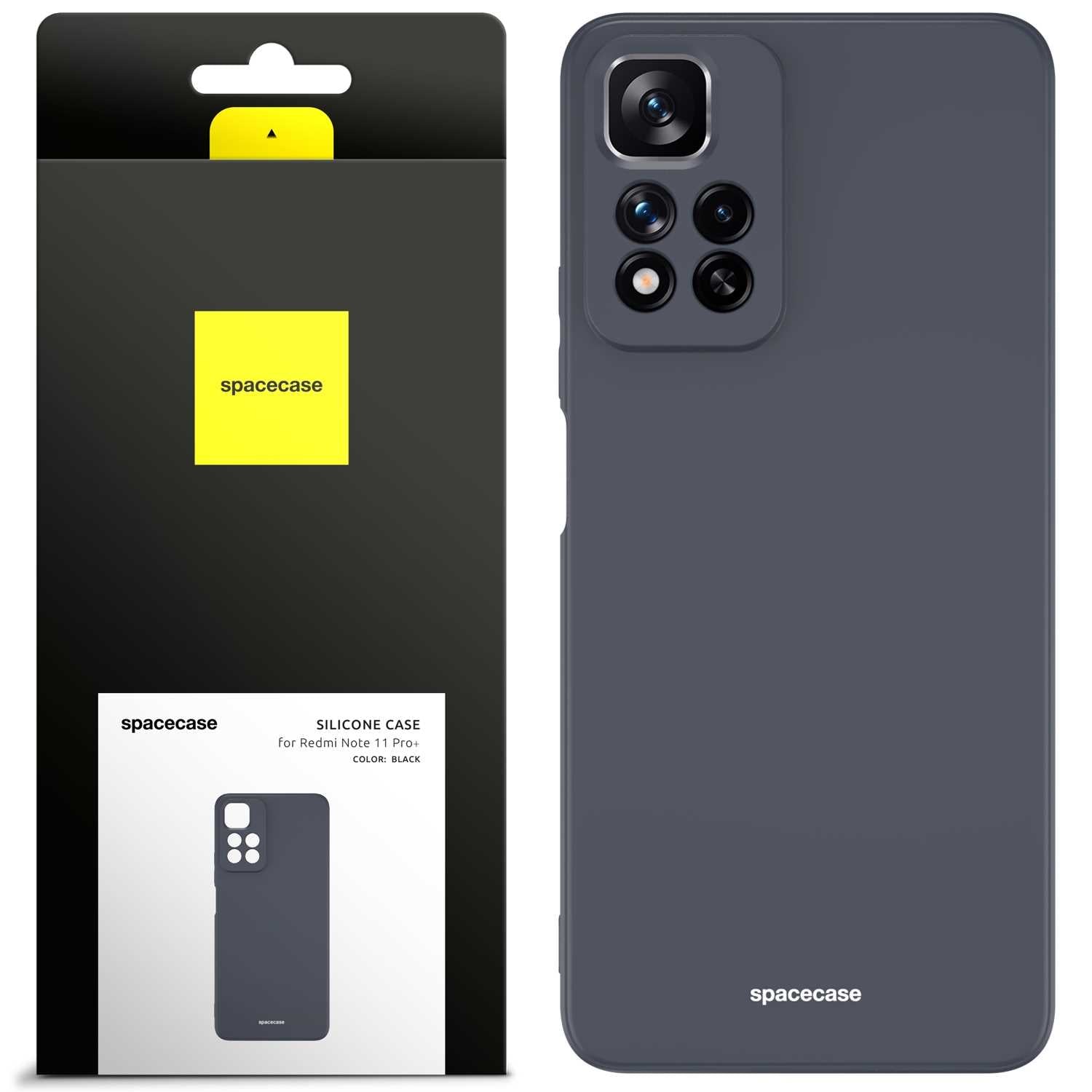 Spacecase Silicone Case Redmi Note 11 Pro+ black