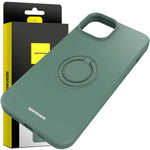 Spacecase Silicone Ring iPhone 14 dark green