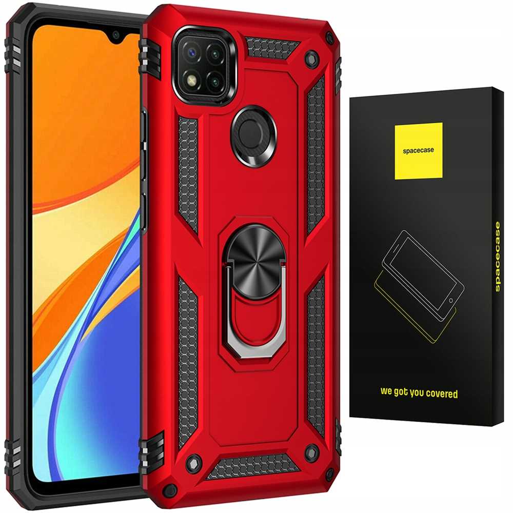 Spacecase Ring NX Redmi 9C/10A czerwony