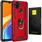 Spacecase Ring NX Redmi 9C/10A czerwony