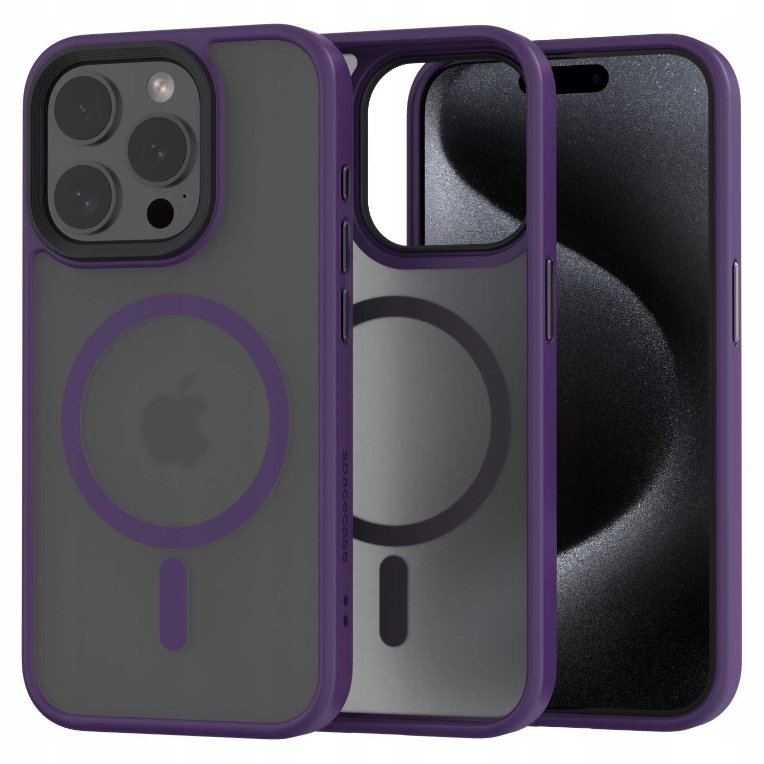 Spacecase Hybrid Mag iPhone 15 Pro purple