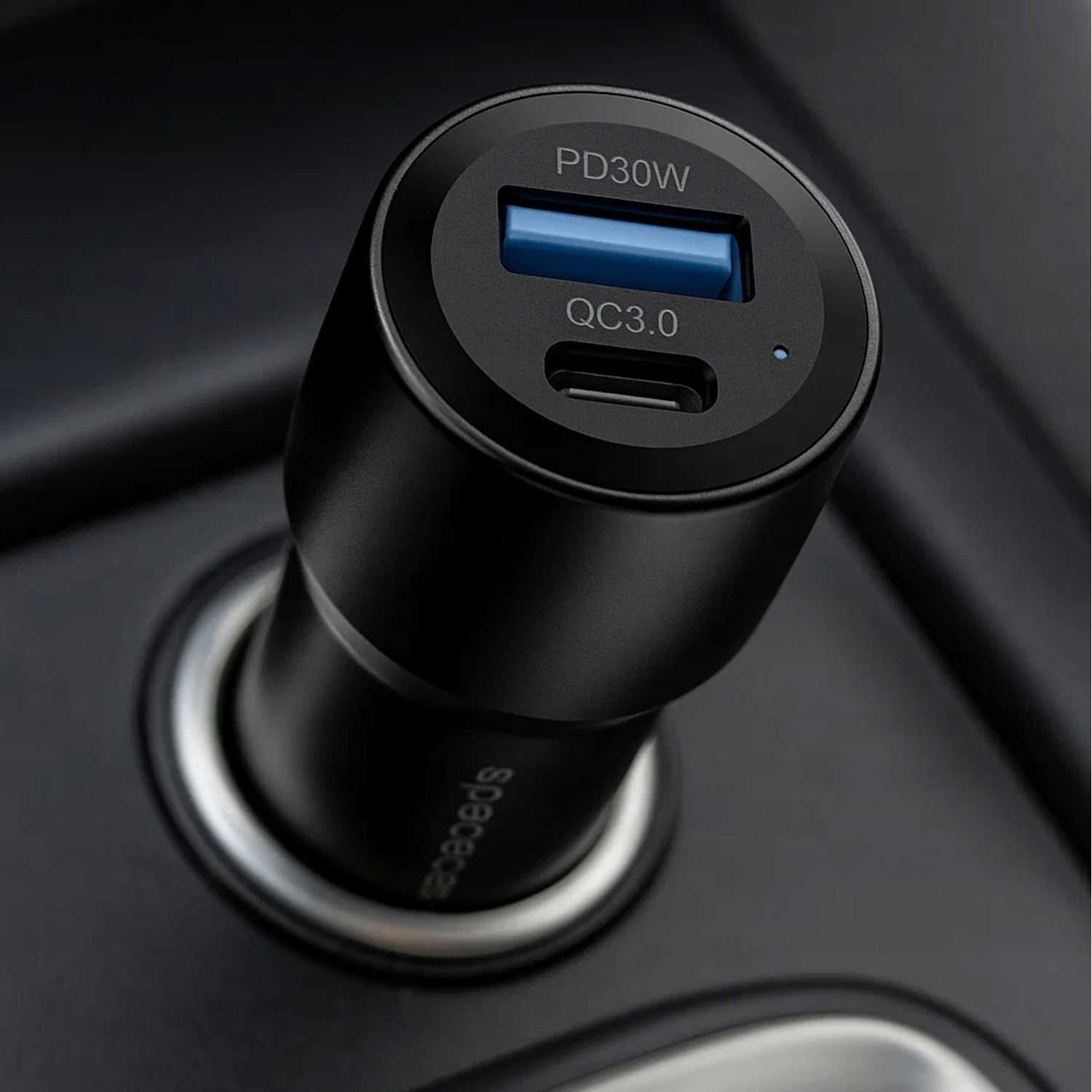 Spacecase Car Charger 60W Dual Port C60AC-11 black