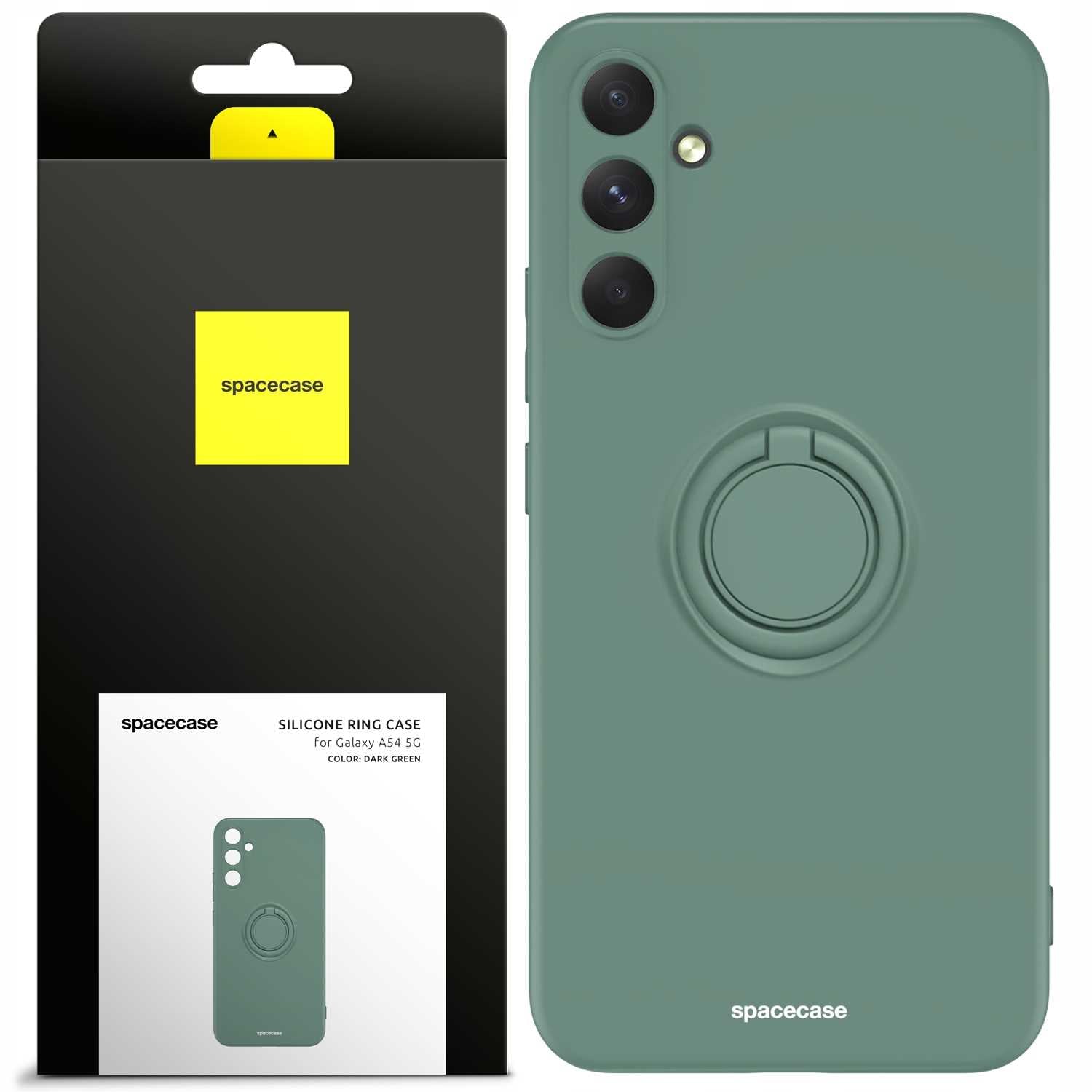 Spacecase Silicone Ring Galaxy A54 5G dark green