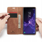Spacecase Wallet Galaxy S9+ light brown