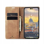 Spacecase Wallet iPhone 14 Pro light brown