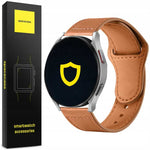 Spacecase Classy Leather Strap 22MM light brown