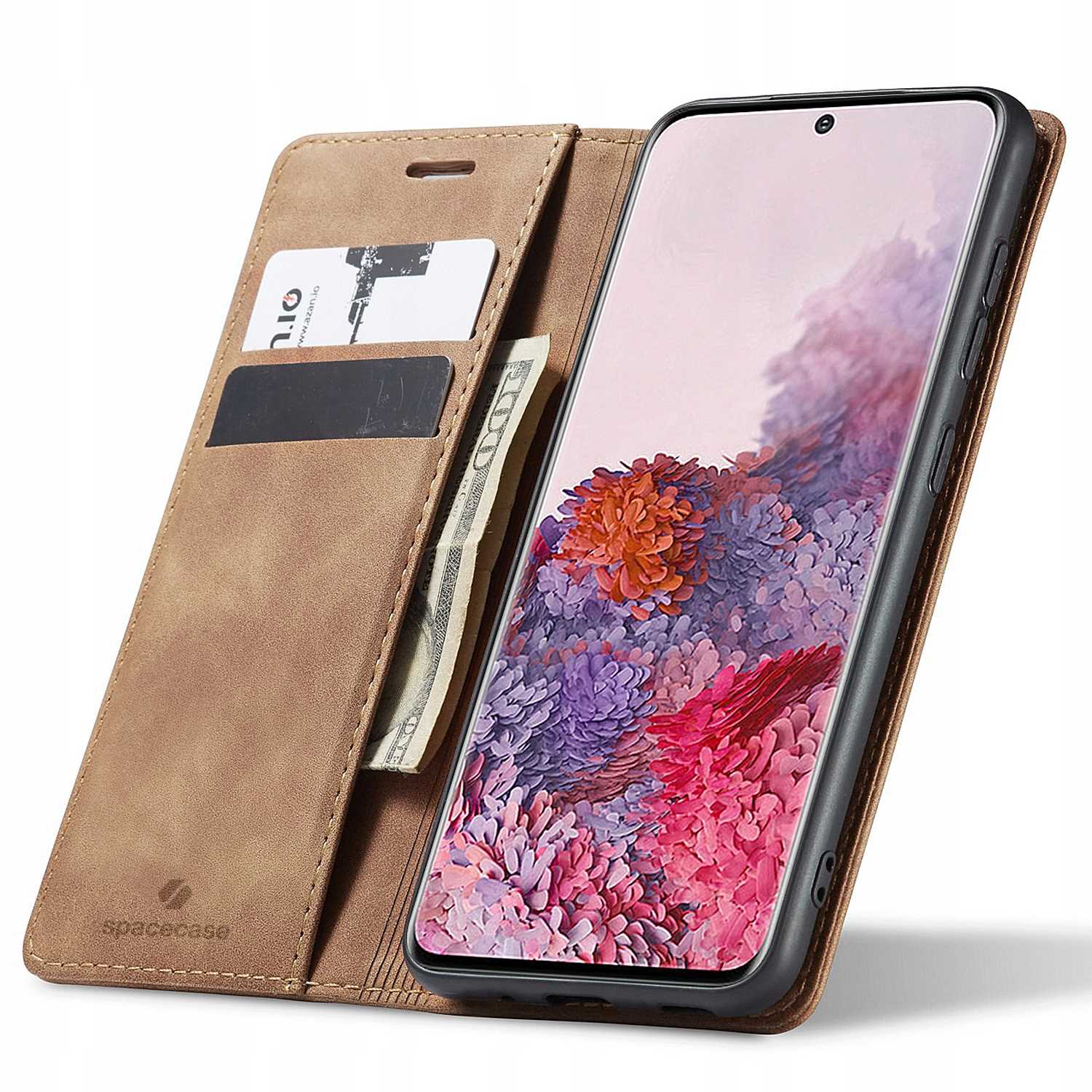 Spacecase Wallet Galaxy S20+ light brown