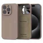 Spacecase Silicone Mag iPhone 15 Pro brown